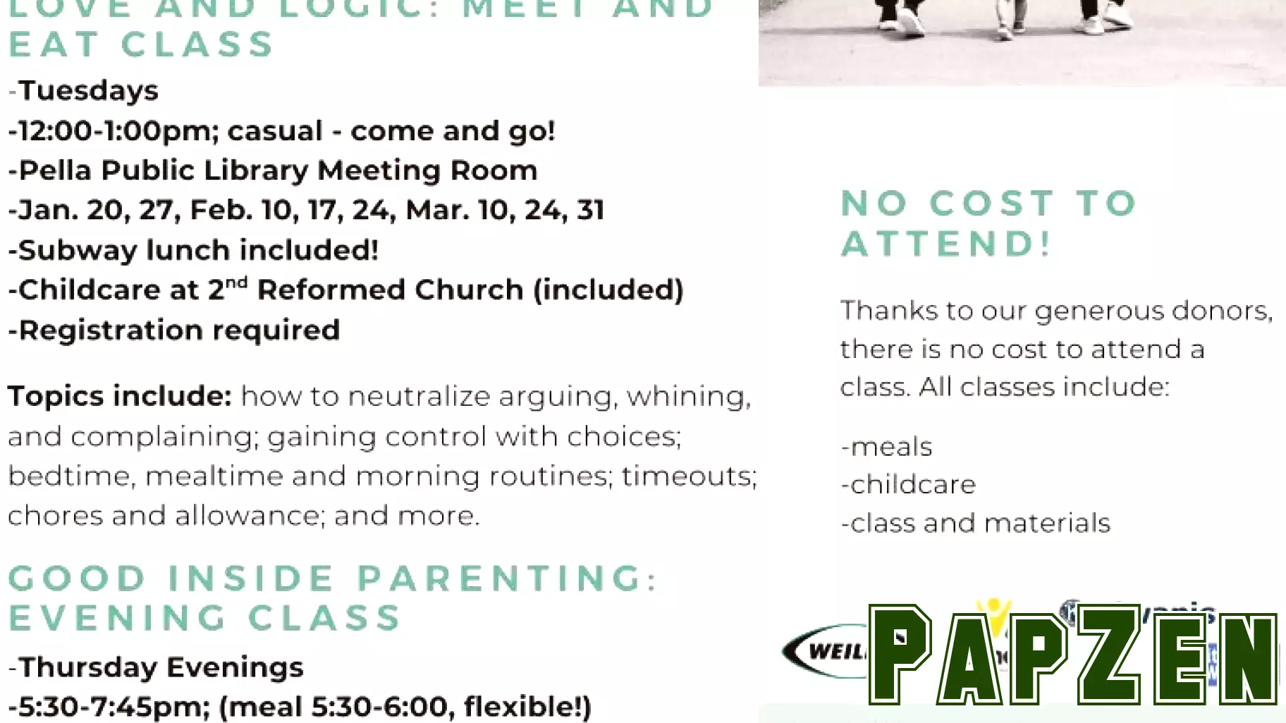 Parenting Classes in Pella Set to Commence Next Week
