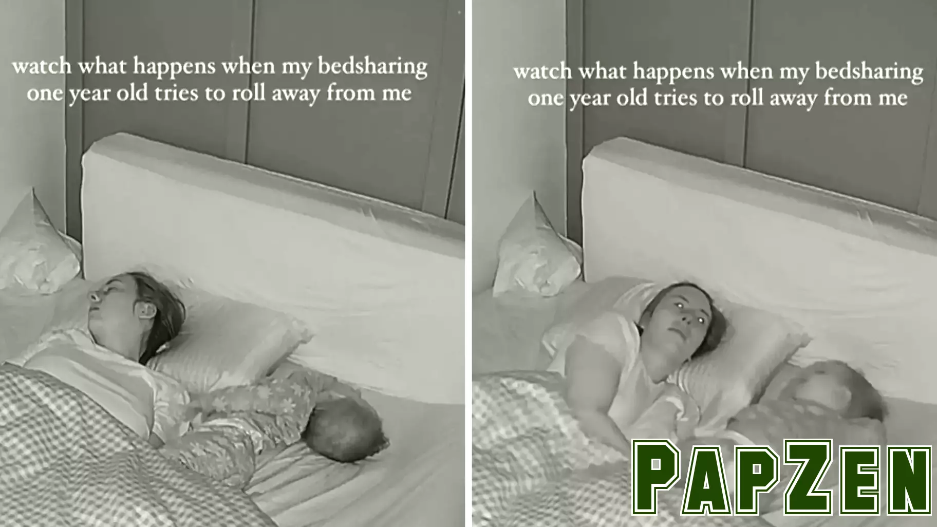 Quick-Thinking Mom Captures Baby's Sleepy Roll on Camera