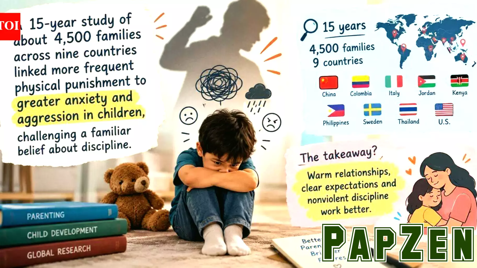 Study Ties Physical Punishment to Anxiety and Aggression in Children