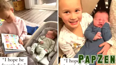 Heartfelt Reactions to 7-Year-Old's Words About Newborn Brother